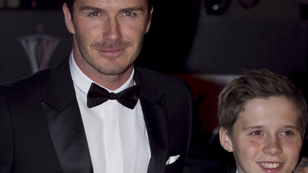 David Beckham a jeho synové Brooklyn a Romeo 