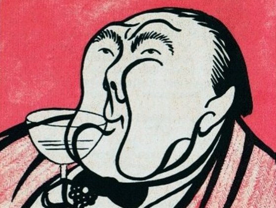 Vítzslav Nezval (karikatura Adolfa Hoffmeistera)