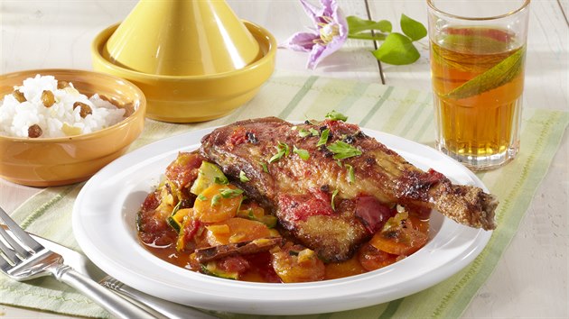 Tajine s kachními stehny