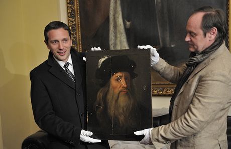 Autoportrét Leonarda da Vinci zapjený na zámek Zbiroh