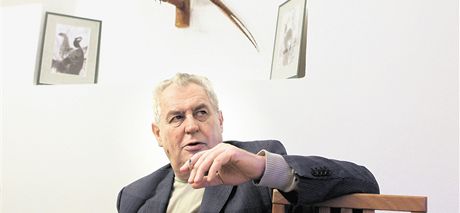 Milo Zeman v penzionu Rytísko nedaleko áru nad Sázavou na Vysoin