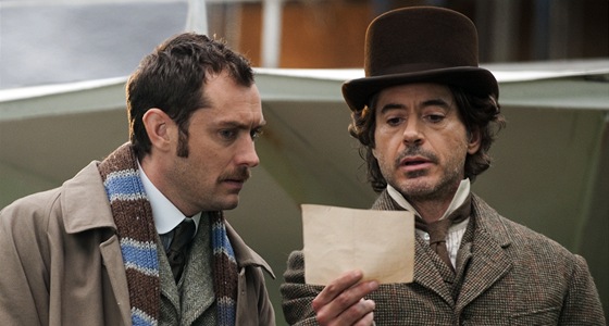 Jude Law a Robert Downey jako doktor Watson a Sherlock Holmes