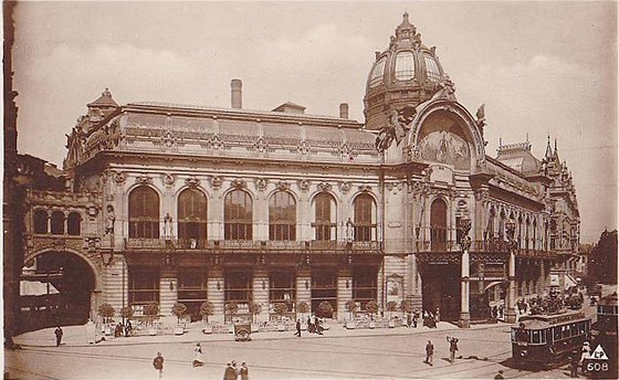 Historická fotografie Reprezentaního domu (dnes Obecní dm) v Praze (1927)