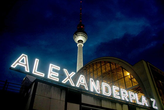Centrum bývalého východního Berlína - námstí Alexanderplatz