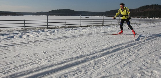 Úprava nové trasy kolem Hostinného je domluvená, eká se jen na sníh. Ilustraní foto