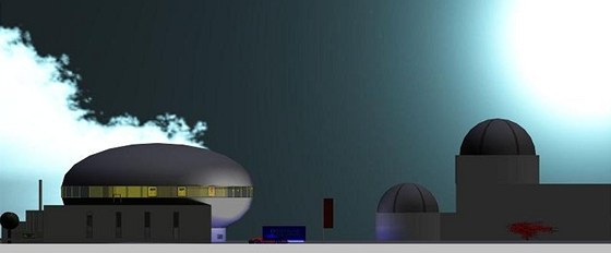 Vizualizace budovy nového hradeckého planetária
