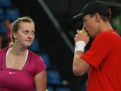 UDLME TO TAKHLE. Petra Kvitov a Tom Berdych ve smen tyhe. 