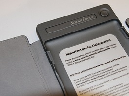 Pouzdro na Kindle - SolarKindle, verze se solrnm panelem bez vloenho Kindlu.