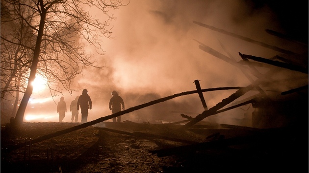 Poár památkov chránné rozhledny Hýlaka u Tábora  (1. ledna 2012)