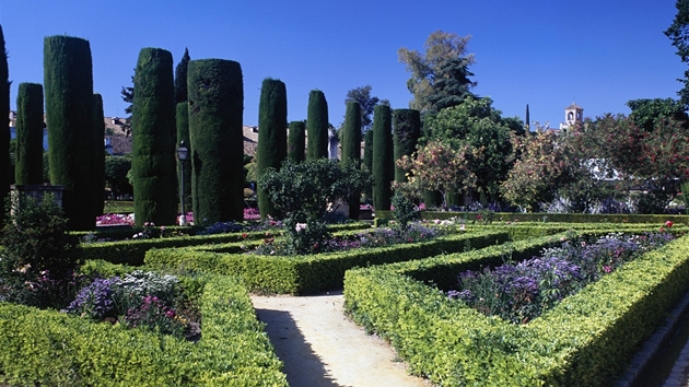 Córdoba, zahrady zámku Alcazar de los Reyes Cristianos