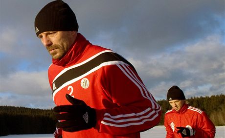 Tomá epka na soustední eskobudjovických fotbalist u Frymburka na