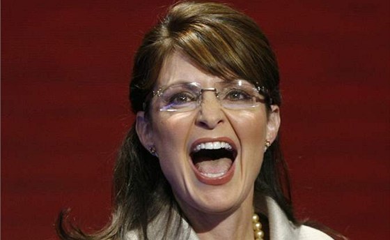 Sarah Palinová na sjezdu republikán v Minnesot (3. záí 2008)