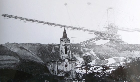 Kostel v Radovesicích je jedním z tch, které musely padnout kvli tb uhlí.