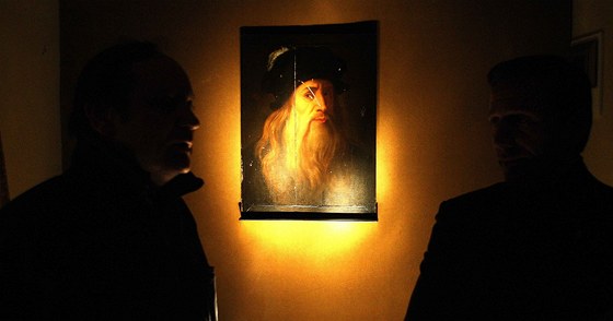 Autoportrét Leonarda Da Vinciho vystavený na zámku Zbiroh