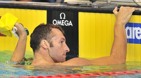 PATNÁ NÁLADA. Plavecká hvzda Ian Thorpe se obává, e se nestihne do