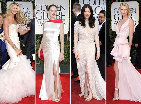 Zlaté glóby 2012: Elle MacPhersonová, Angelina Jolie, Jessica Bielová a...