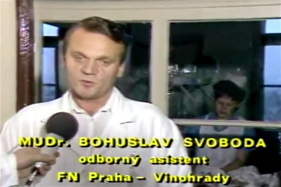 Bohuslav Svoboda chválí v eskoslovenské televizi jednání USA a Sovtského