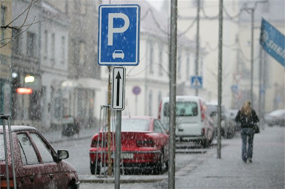 Parkování na námstí T. G. Masaryka ve Dvoe Králové nad Labem