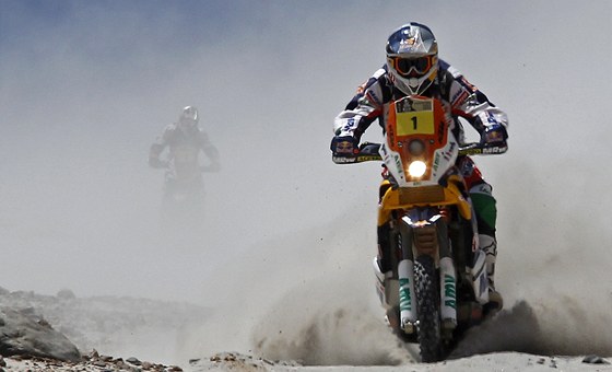 panlský motocyklista Marc Coma v Rallye Dakar