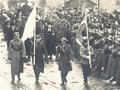 Převoz padlých československých legionářů z Těšína do Orlové. Převoz padlých československých legionářů z Těšína do Orlové.