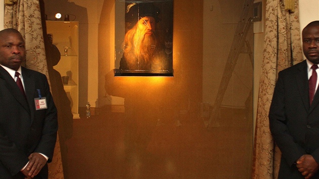 Autoportrét Leonarda Da Vinciho vystavený na zámku Zbiroh