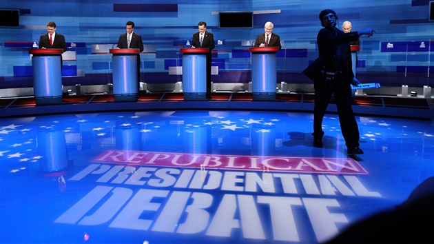 Pedvolební televizní debata republikánských kandidát v Myrtle Beach v Jiní