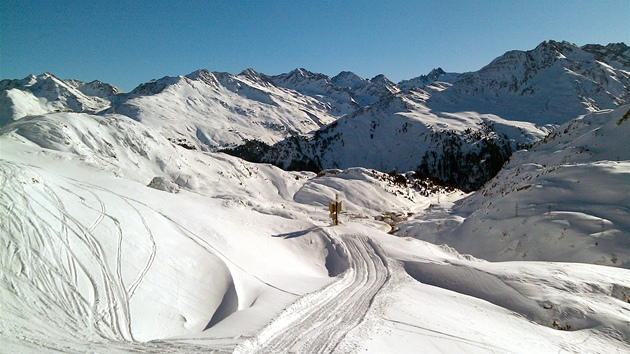 Vhled z lanovky Valfagehrbahn a na St. Christoph