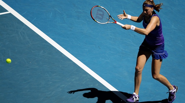 AUSTRÁLIE. Petra Kvitová na prvním grandslamovém turnaji sezony v Melbourne.