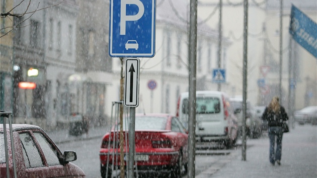 Parkování na námstí T. G. Masaryka ve Dvoe Králové nad Labem