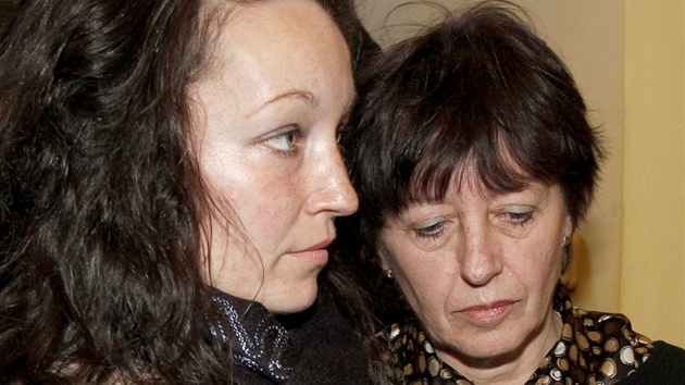 Olga Rotreklov s dcerou (18. ledna 2012)