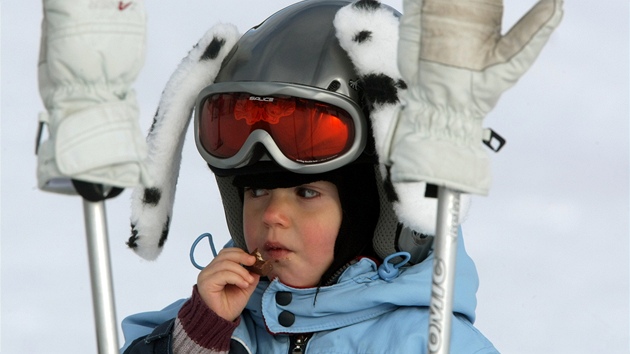 Lyžování v areálu Lipno. Lyžování v areálu Lipno.