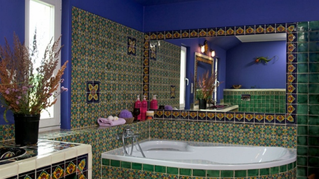 Koupelna v mexickém stylu 