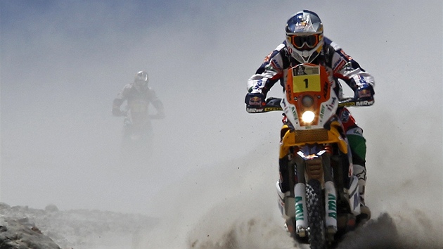 panlský motocyklista Marc Coma v Rallye Dakar