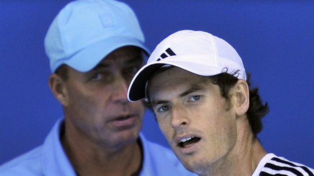 Ivan Lendl (vpravo) a Andy Murray na tréninku v Melbourne