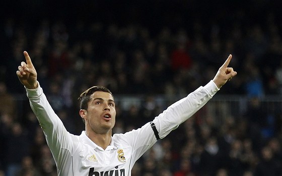 RONALDOVA RADOST. Cristiano Ronaldo z Realu Madrid se raduje z gólu, který