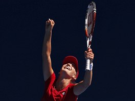 Rusk tenistka Jekatrina Makarovov se raduje z osmifinlov vhry nad Serenou