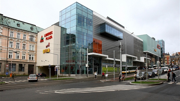 Obchodní centrum Plaza v Liberci. 