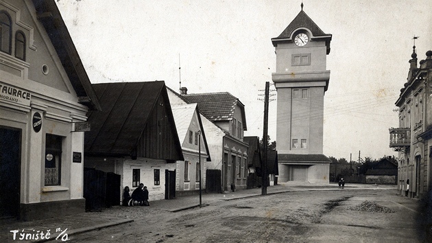 Vodárenská v v Týniti nad Orlicí v roce 1928