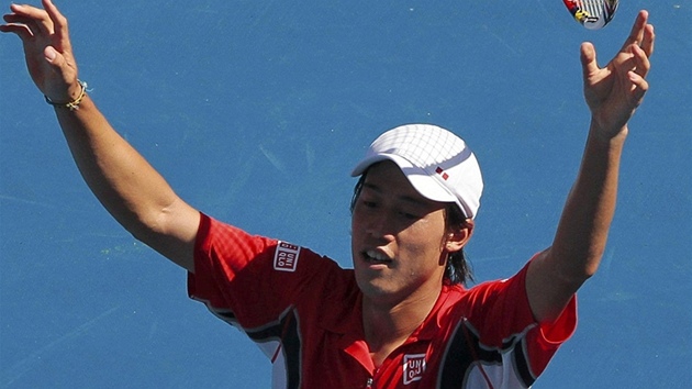 JAPONSK HRDINA. Kei Niikori se na Australian Open probojoval do tvrtfinle.