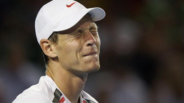 NEPOVEDLO SE. Tom Berdych skonil na Australian Open ve tvrtfinle po prohe s Rafaelem Nadalem.