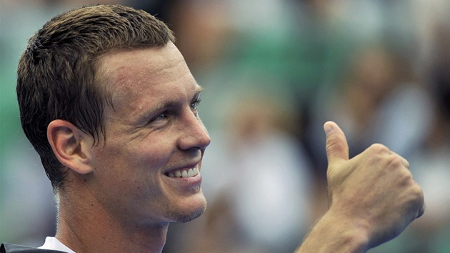 SERVIS. Tomá Berdych si na Australian Open zahraje v osmifinále.