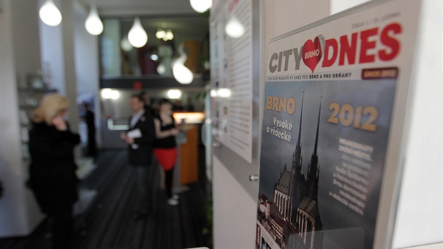 Kest nového magazínu City DNES Brno v brnnské kavárn Design (30. leden 2012).