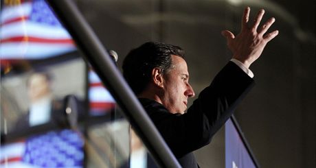 Rick Santorum mluví k píznivcm v Denveru ve stát Colorado (6. února 2012)