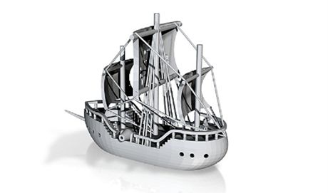 Model pirátské lodi z loga stránek Pirate Bay byl jedním z prvních sdílených 3D "výkres" v nové kategorii "Physibles".