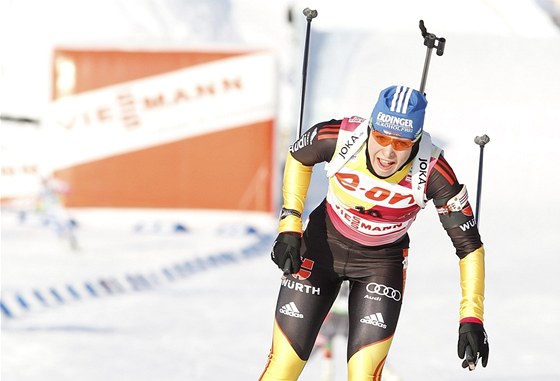 Magdalena Neunerová si jede pro vítzství pi sprintu na Holmenkollenu.