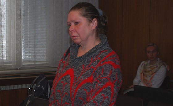 Jana Kuerová ped vyhláením rozsudku Krajského soudu v Ostrav (9. února)