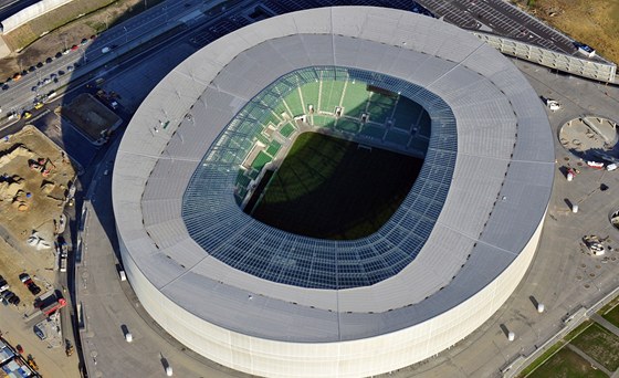 Na tomto stadionu ve Vratislavi budou nastupovat etí fotbalisté k duelm základní skupiny na ME.