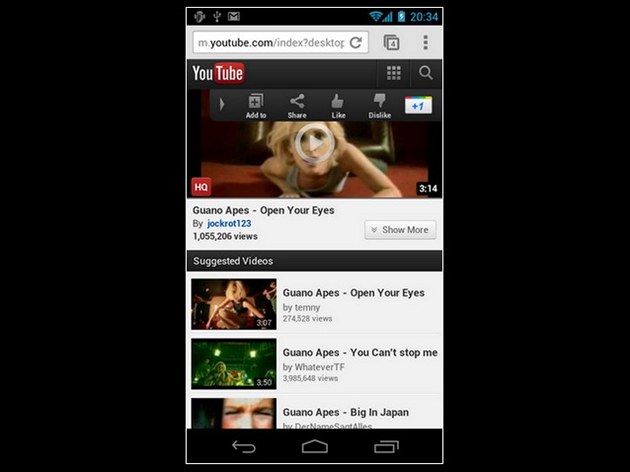 Prohlíe Chrome pro Android ICS Beta