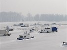 Zamrzlý Dunaj v Blehrad (8. února 2012)