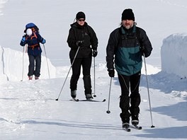 Pro bkae jsou nyní na horách ideální podmínky. Sníh je ideáln vymrzlý pro